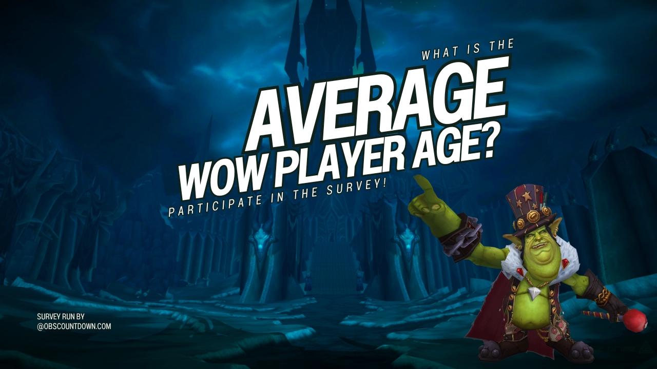 What is the average World of Warcraft player age ?