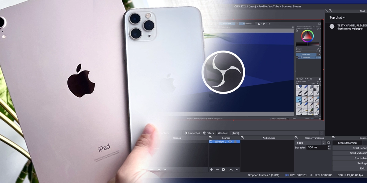 Using iPhone/iPad as Main Camera in OBS Studio and Streamlabs
