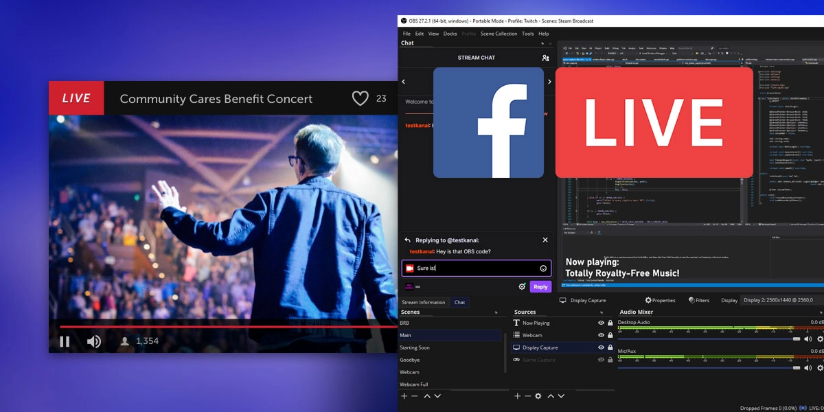 How to Livestream on Facebook Using OBS Studio
