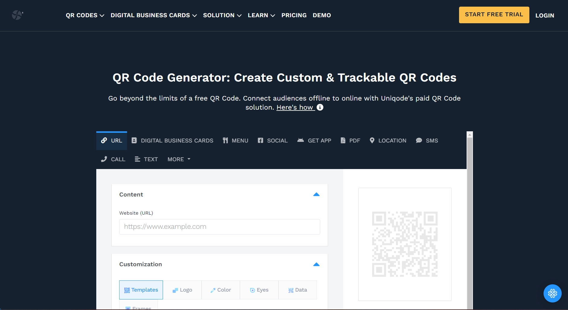 Uniqode QR Generator