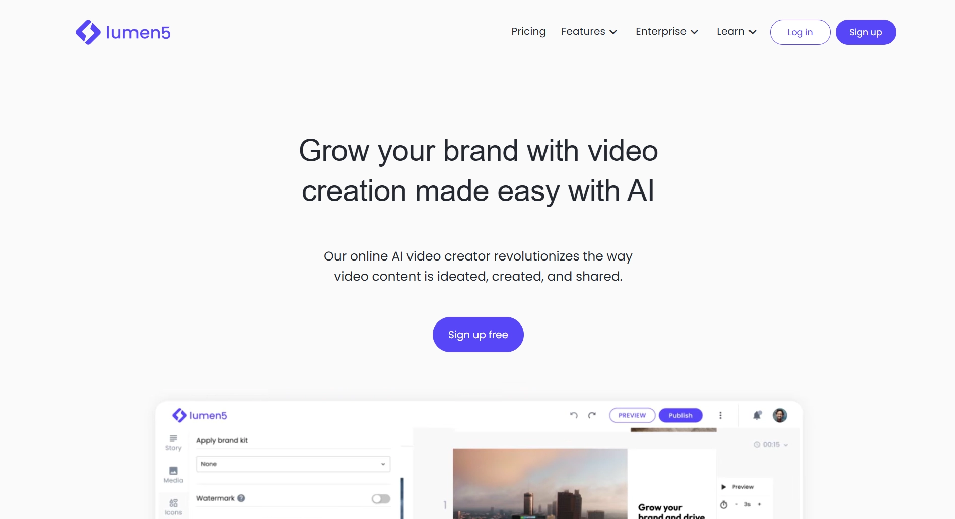 Lumen5 Video Creation Platform