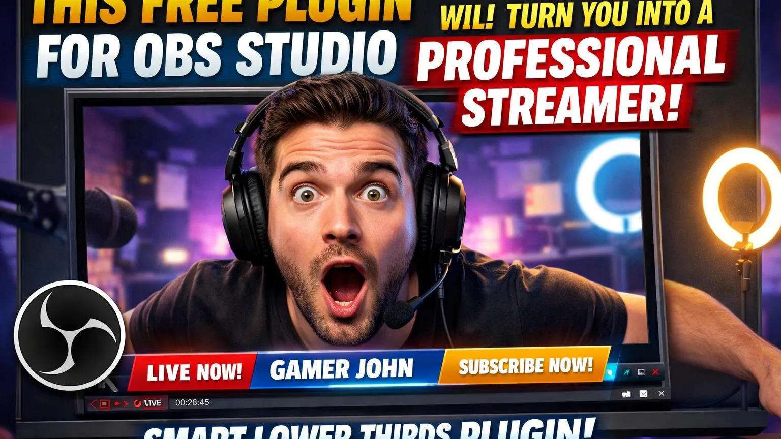 Smart Lower Thirds v2.6.0 - This Free OBS Plugin Will Turn You Into a Professional Streamer