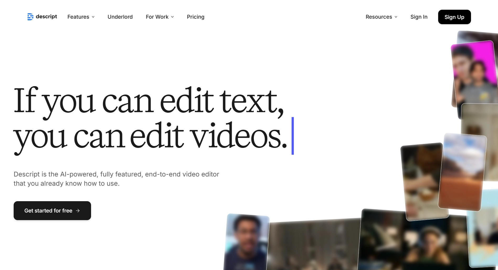 Descript Editing Platform