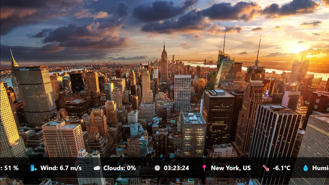 Scrolling Weather Ticker for OBS - Live OpenWeather Marquee Overlay
