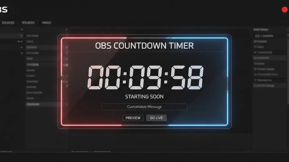 Stream Countdown Timer Browser Source