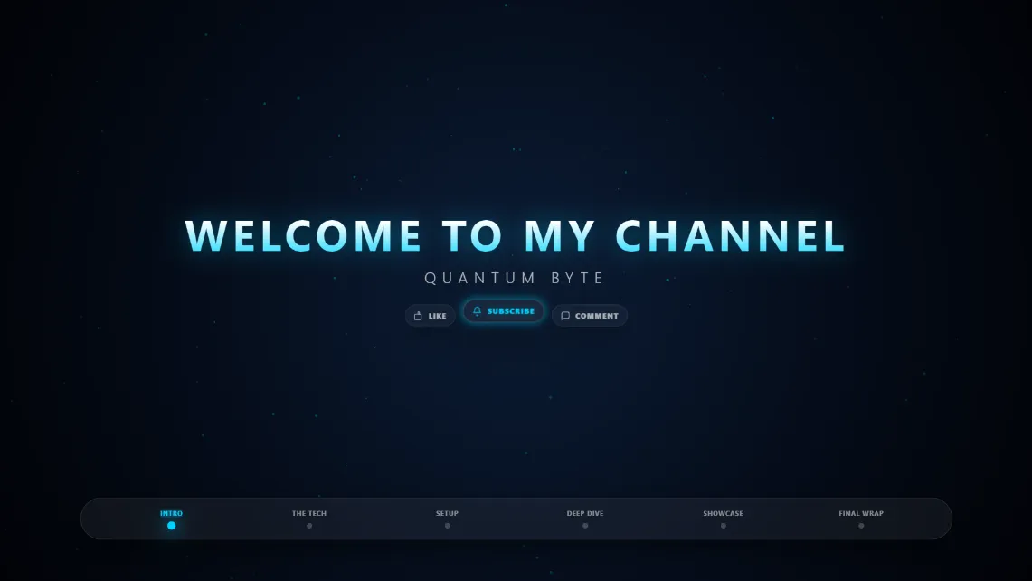Animated Intro Overlay with Dynamic Timeline & Social Badges for OBS Studio and Streamlabs