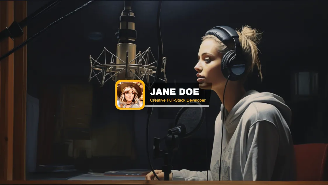 Square Slide-In Podcast Grade Lower Third