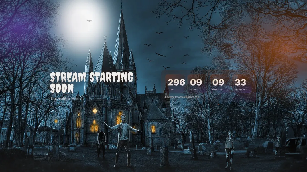 Countdown to Halloween Animated Overlay