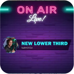 Neon Tech Lower Third Template