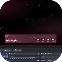Countdown to Valentine’s Day Animated Overlay
