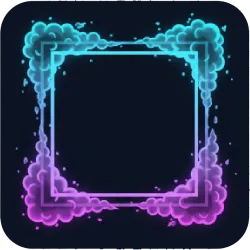 Multi-Color Arcane Frame OBS Shader Dynamic Fog Blasts & Energy Glow