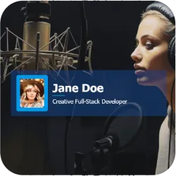 Card Plate Horizontal Profile Lower Third