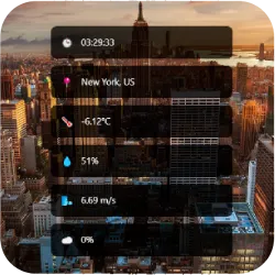 Stacked Weather Cards Overlay for OBS - Modular OpenWeather Panels