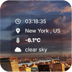 Compact Weather HUD for OBS - Minimal OpenWeather Overlay with Clock
